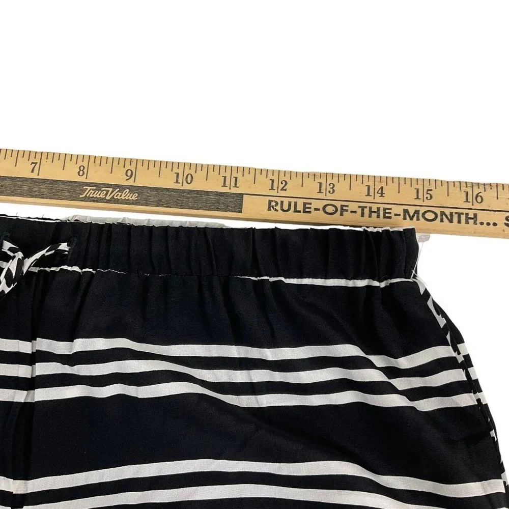 Trina Turk Swimsuit Cover Up Pants Women's Sz M Stripe Sheer Wide Leg $168 Nwt - Picture 10 of 13